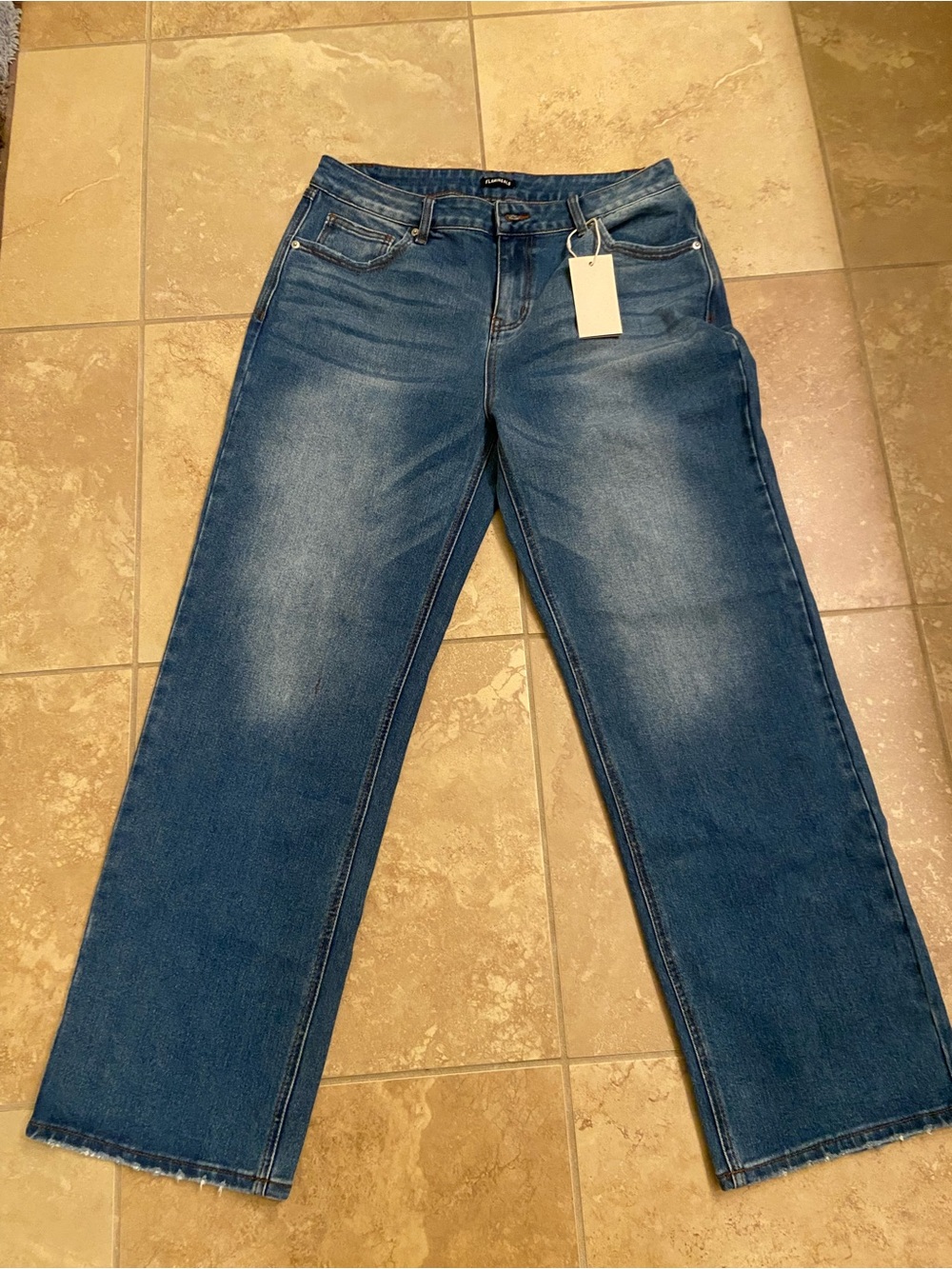Classic High-Rise Wide Leg Jeans — Blue